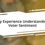 My Experience Understanding Voter Sentiment